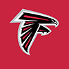 NFL Falcons Small North South Top Zip Crossbody