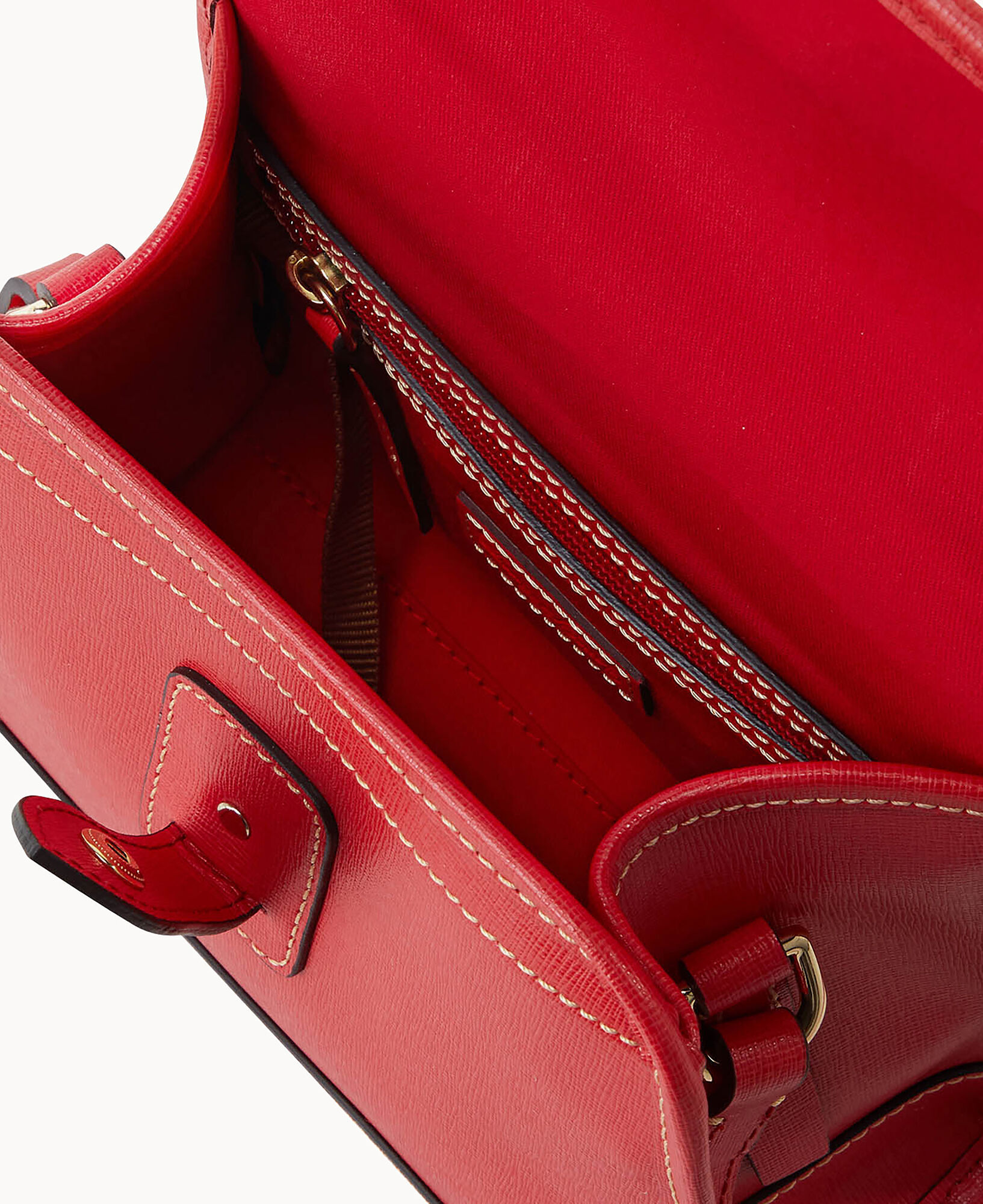 Dooney & Bourke Saffiano Leather Kimberly Crossbody in Red