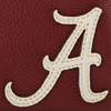Collegiate University of Alabama Double Zip Wristlet