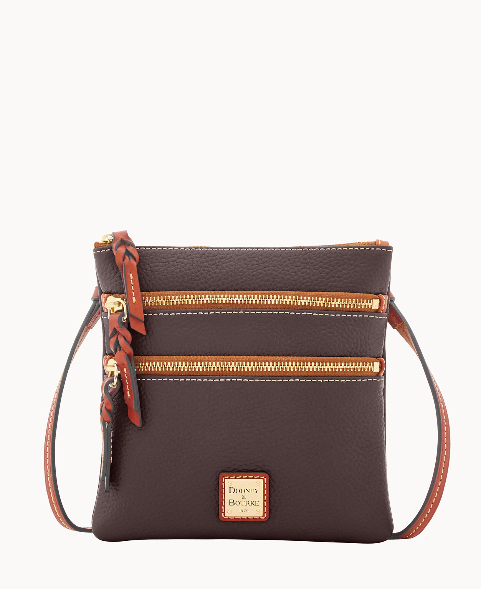 Outlet Express - New! Dooney & Bourke Pebble Leather Crossbody in  “Graphite” 🤍 SOLD