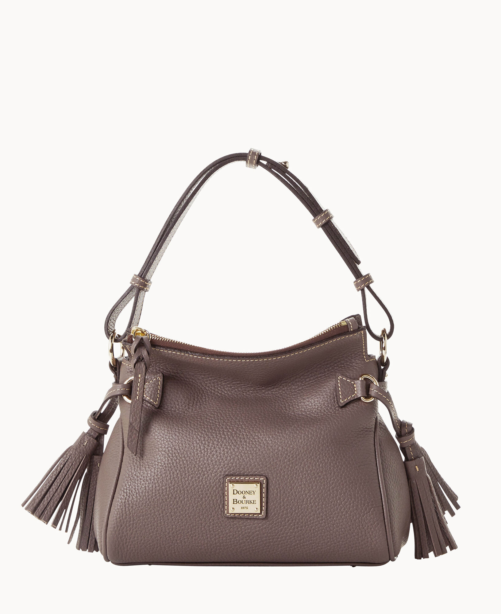 Dooney & Bourke Pebble Grain Tassel Shoulder Bag